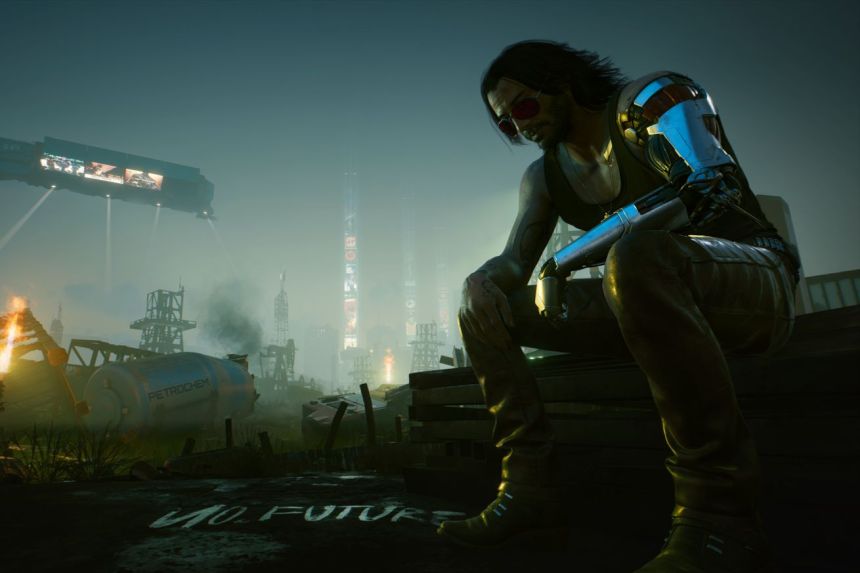 Keanu Reeves as Johnny Silverhand in Cyberpunk 2077